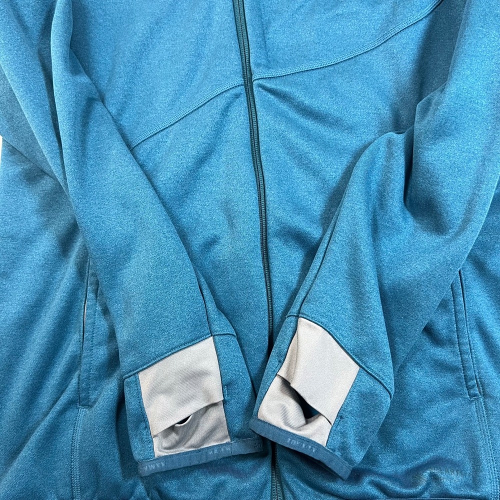 Mammut Womens Full Zip Fleece Jacket Teal Blue Thumbhole‎ Mid Layer Size Small - Picture 7 of 9